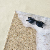 Sandy Toes Salty Kisses Blue Beach Waves Strandlaken (In situ)