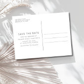 Sandy Toes Salty Kisses Bruiloft Save the Date Aankondigingskaart