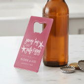 Sandy Toes Salty Kisses Destination Wedding Favor Creditkaart Flessenopener