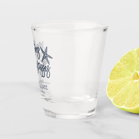 Sandy Toes & Salty Kisses Destination Wedding Shot Shot Glas (Rechts)