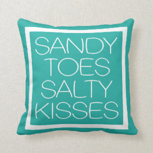 Sandy Toes Salty Kisses Kussen