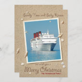 Sandy Toes Salty Kisses Merry Christmas Kaart (Voorkant / Achterkant)