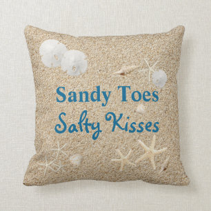 Sandy Toes Salty Kisses Pillow Kussen