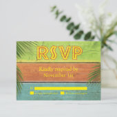Sandy Toes Salty Kisses RSVP (Staand voorkant)