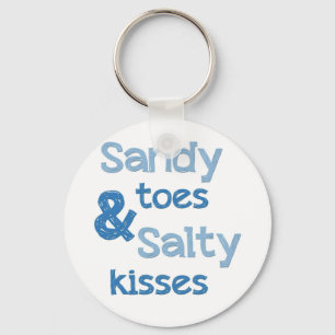 Sandy Toes Salty Kisses Sleutelhanger