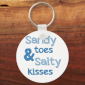 Sandy Toes Salty Kisses Sleutelhanger (Voorkant)