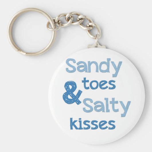 Sandy Toes Salty Kisses Sleutelhanger (Voorkant)