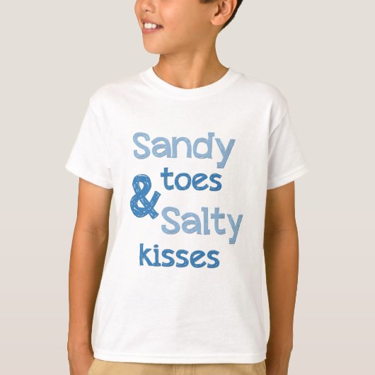 Sandy Toes Salty Kisses T-shirt (Voorkant)