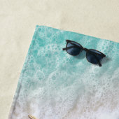 Sandy Toes Salty Kisses Turquoise Beach Waves Strandlaken (In situ)
