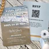 Sandy Toes Salty Kisses Vrijgezellenfeest Kaart