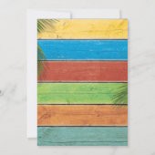 Sandy Toes Salty Kisses Wedding Kaart (Achterkant)