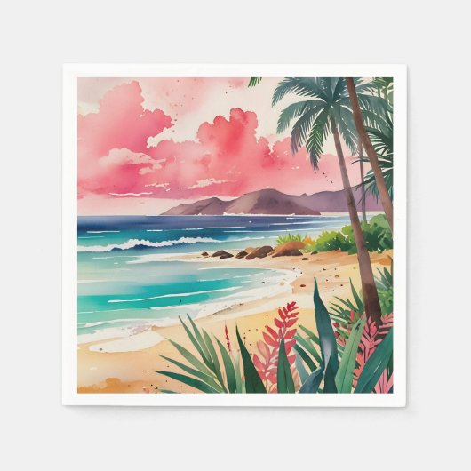 Sandy Toes Servet (Voorkant)