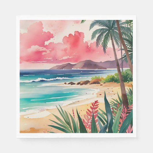 Sandy Toes Servet (Voorkant)