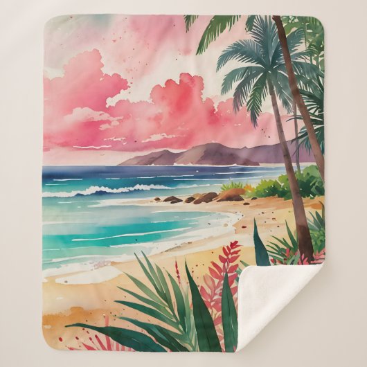 Sandy Toes Sherpa Deken (Voorkant)