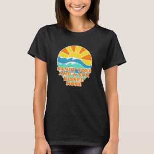 Sandy Toes Sun Kissed Neus Beach Bum Summer T-shirt