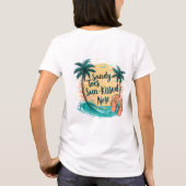 Sandy Toes Sun-Kissed Nose Beach esthetiek T-shirt (Achterkant)