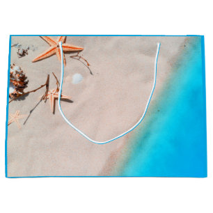 Sandy Tropical Beach Starfish Seashell Groot Cadeauzakje