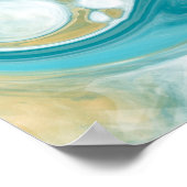 Sandy Waves Fluid Art Poster (Hoek)