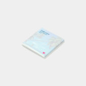 Sandy White Beach met Tropisch Palms Weddenschap Post-it® Notes (Schuin)