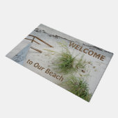 Sandy White Beach Seagrass  Welkom Deurmat (Schuin)