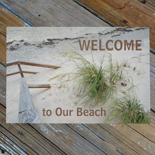 Sandy White Beach Seagrass  Welkom Deurmat