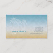 Sandy Zee Palms Silhouettes Visitekaartje (Achterkant)