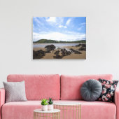 Sandyhills strand, Schotland Canvas Afdruk (Insitu (Woonkamer))