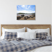 Sandyhills strand, Schotland Canvas Afdruk (Insitu (Slaapkamer))