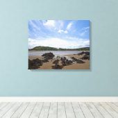 Sandyhills strand, Schotland Canvas Afdruk (Insitu (Houten vloer))