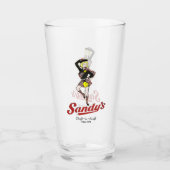 Sandy's drive-in glas (Voorkant)