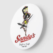 Sandy's drive-in grote klok (Hoek)