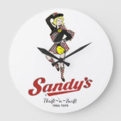 Sandy's drive-in grote klok (Voorkant)