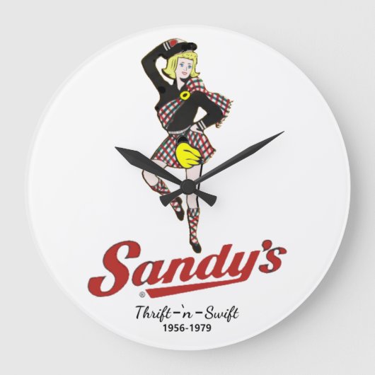 Sandy's drive-in grote klok (Voorkant)