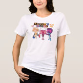 Sandy's World: Een uitbarsting van plezier en vrie Tri-Blend Shirt (Voorkant)