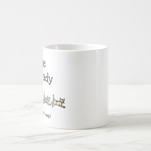 Sane Cat Lady weet dat ik gek ben - grappig Koffiemok (Center)