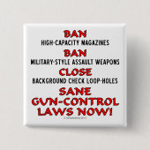 Sane Pistool-Control Wetten NU! Button (Voorkant)