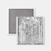 Sanering in de middeleeuwen magneet (Voorkant / Achterkant)