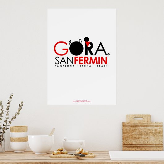 SANFERMIN-POSTER POSTER (Keuken)