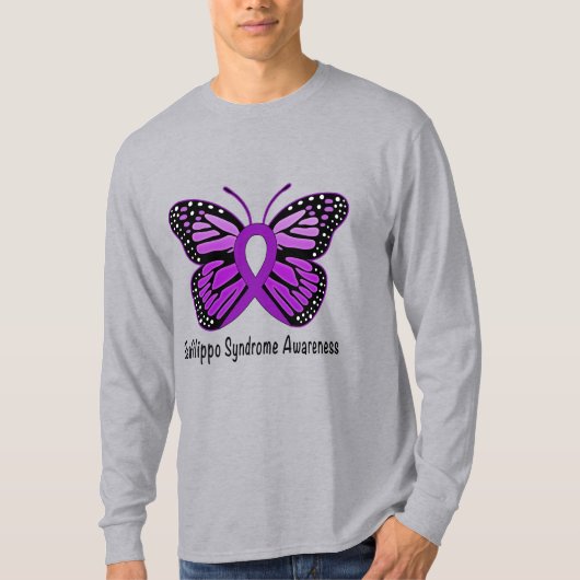 Sanfilippo Syndrome Butterfly of Hope T-shirt (Voorkant)