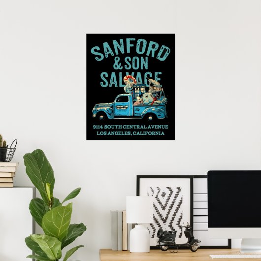 Sanford and son 9114 South Central Poster (Thuiskantoor)