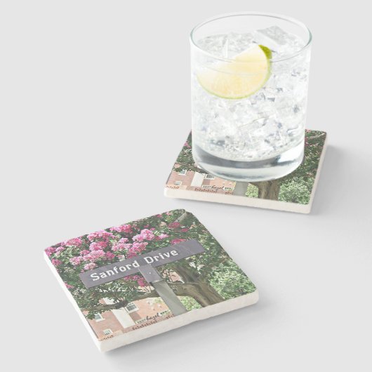 Sanford Drive Flowers Athens Georgia Onderzetter. Stenen Onderzetter (Zijkant)