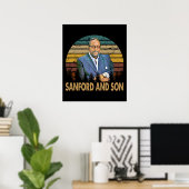 sanford en son gifr art  retro poster (Thuiskantoor)