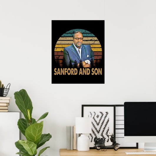 sanford en son gifr art  retro poster (Thuiskantoor)