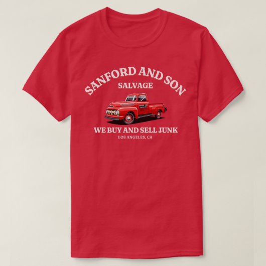 Sanford en Son Salvage Wij kopen en verkopen junk T-shirt (Design voorkant)