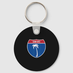 Sanford Florida Fl Interstate Snelweg Vakantie Sou Sleutelhanger