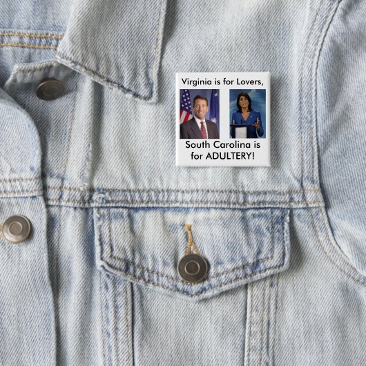 Sanfraudes Vierkante Button 5,1 Cm (In situ)