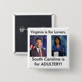 Sanfraudes Vierkante Button 5,1 Cm (Voorkant /achterkant)