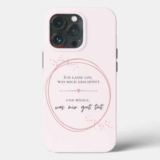 Sanftes Loslass-Affirmation Case-Mate iPhone Case (Achterkant)