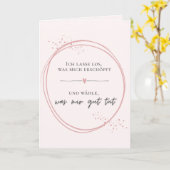 Sanftes Loslass-Affirmation Kaart (Gele Bloem)