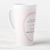 Sanftes Loslass-Affirmation Latte Mok (Linkerhoek)